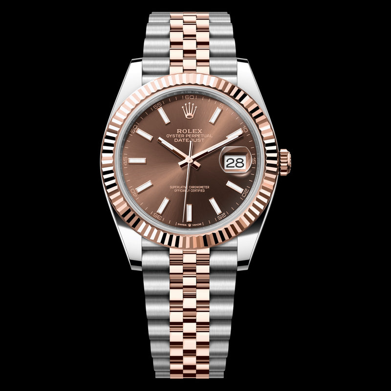 Rolex Datejust 41mm Chocolate Dial Stainless Steel & Everose Gold 126331-0002