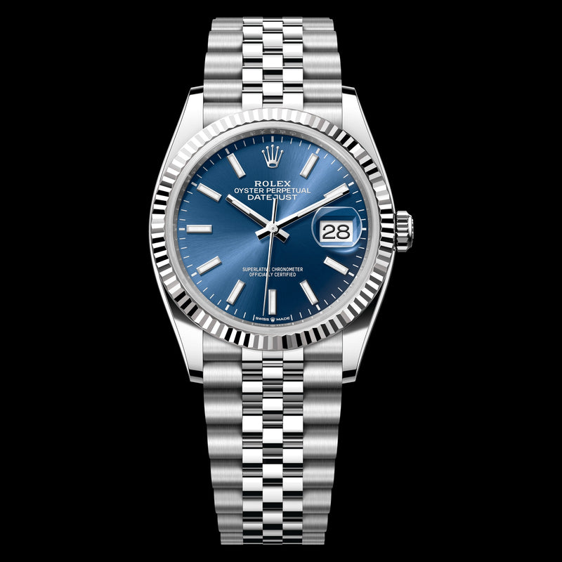 Rolex Datejust 36 126234: Stainless Steel, Blue Dial, Jubilee Bracelet