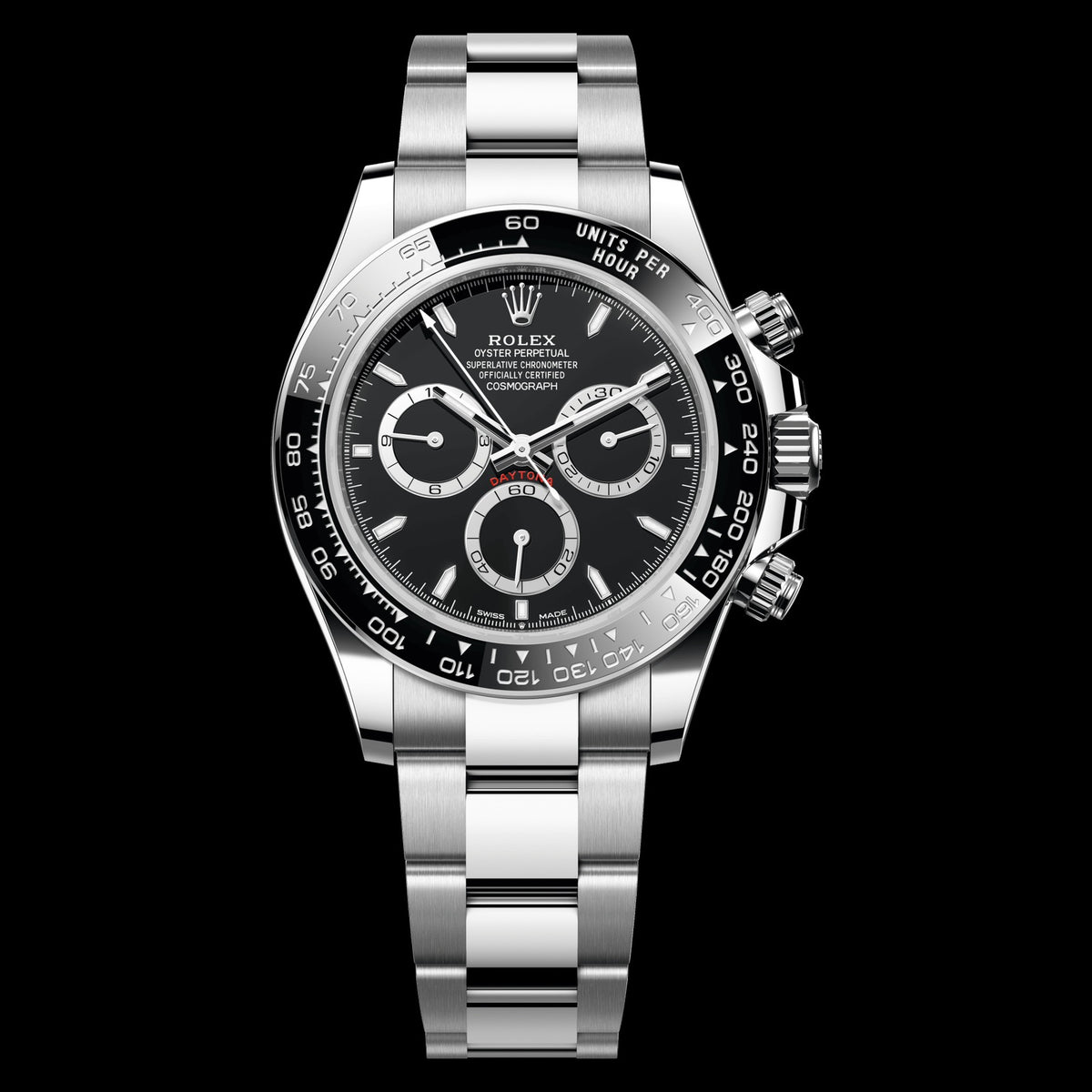 Rolex Cosmograph Daytona 126500LN: Stainless Steel, Black Dial
