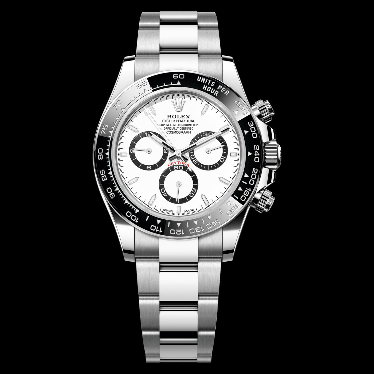 Rolex Cosmograph Daytona 126500LN: Stainless Steel, White Dial, Oyster Bracelet