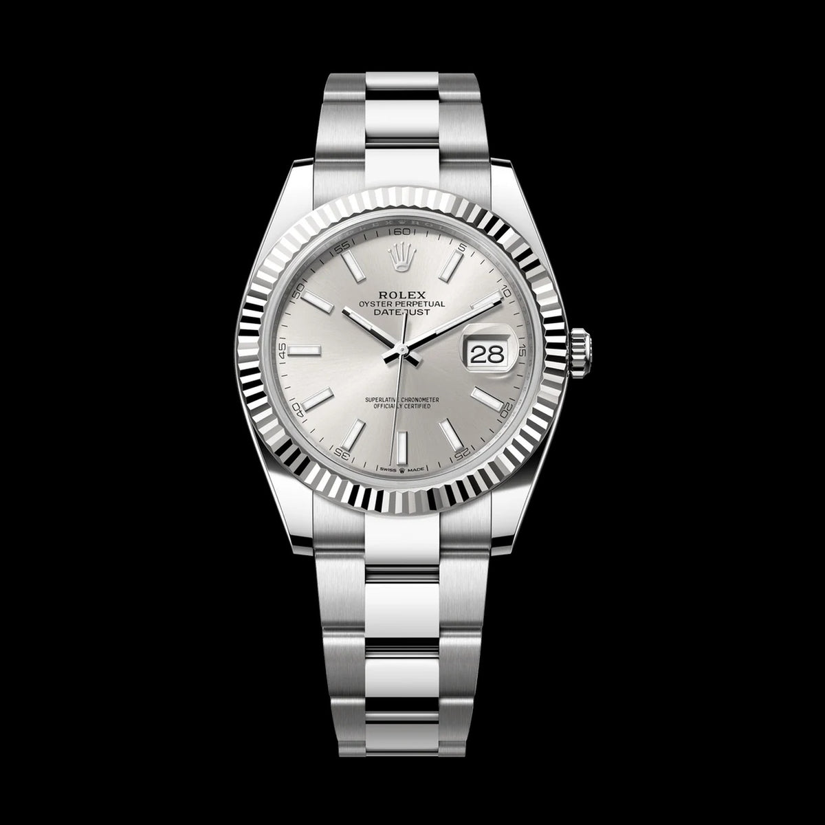 Rolex Datejust 41 126334: Oystersteel & White Gold, Silver Dial, Oyster Bracelet