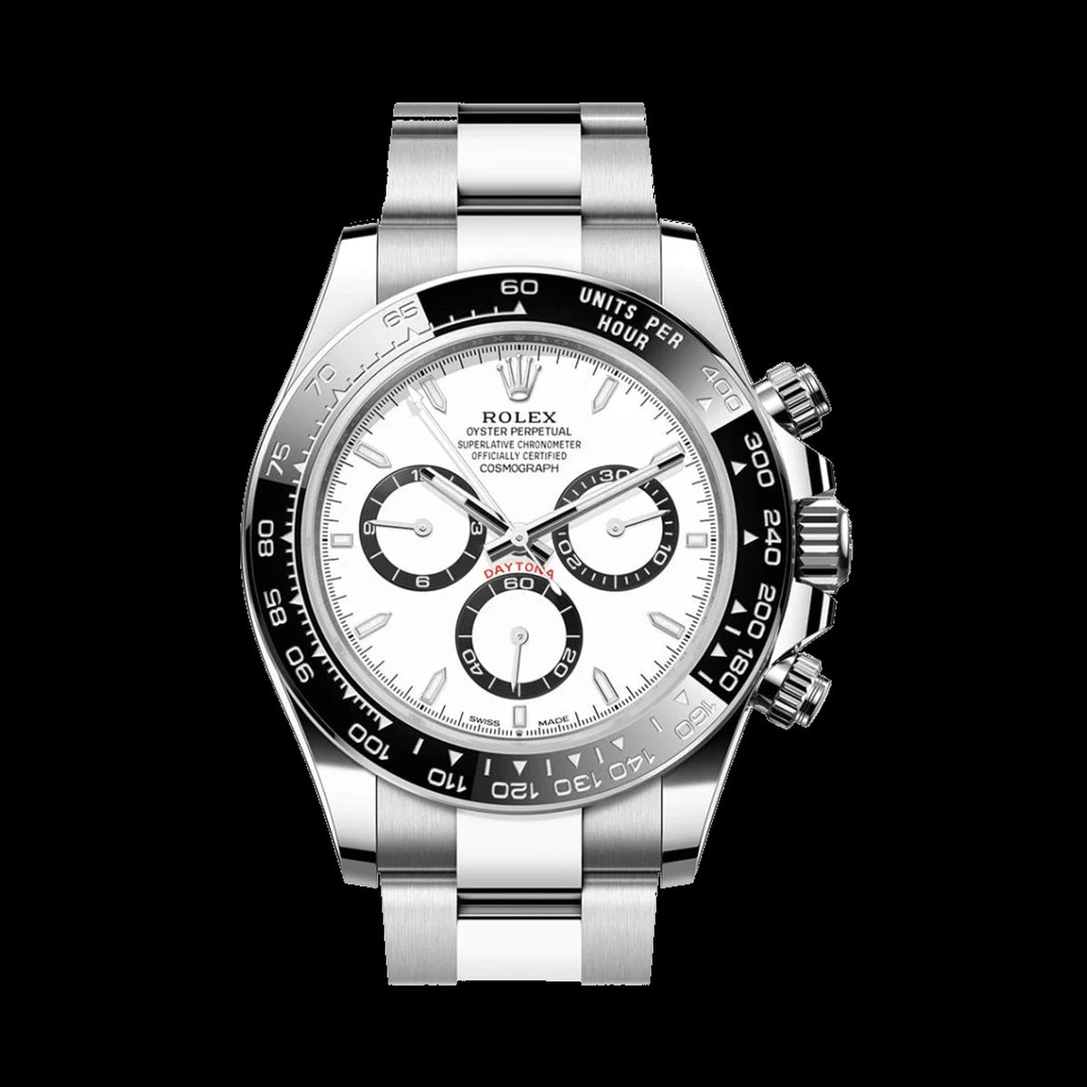 Rolex Cosmograph Daytona 126500LN: Stainless Steel, White Dial, Oyster Bracelet