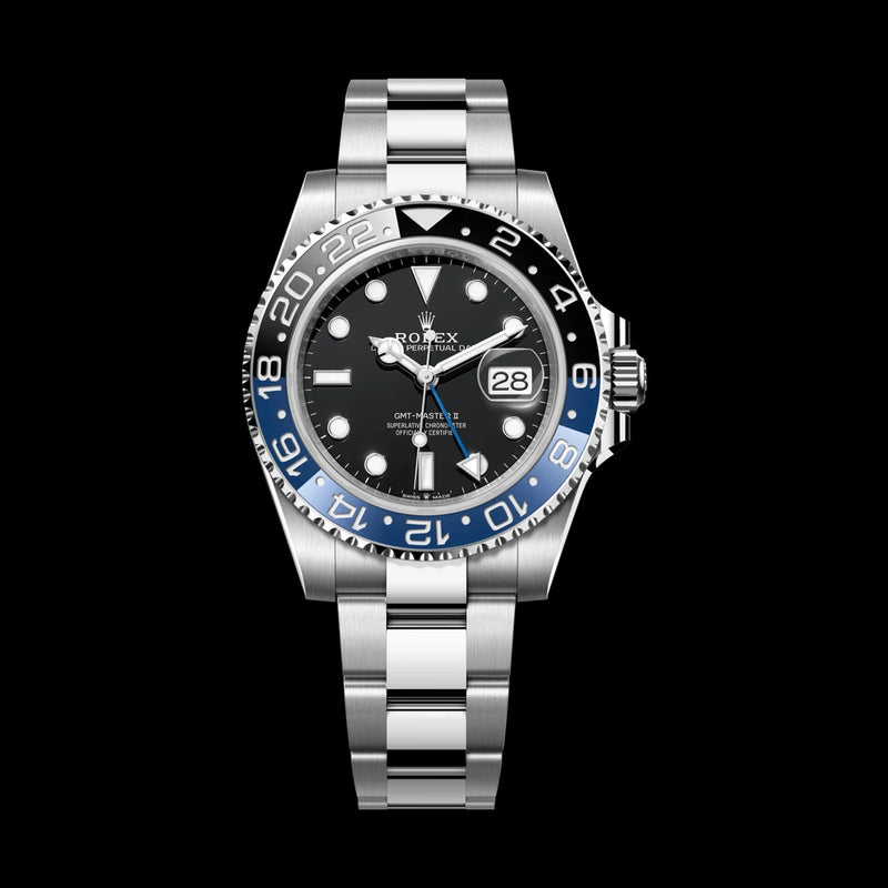 Rolex GMT-Master II 126710BLNR: Oystersteel, Black & Blue Bezel, Oyster Bracelet