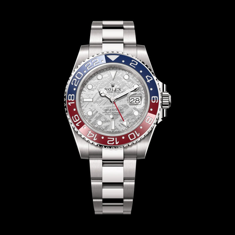 Rolex GMT-Master II 126719BLRO: 18k White Gold, Meteorite Dial, Oyster Bracelet