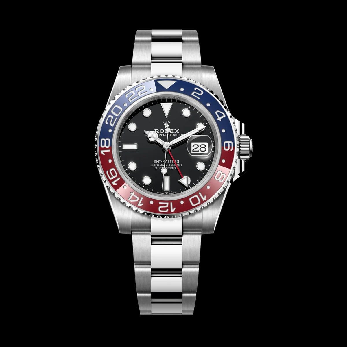 Rolex GMT-Master II 126710BLRO: Oystersteel, Black & Red Bezel, Oyster Bracelet