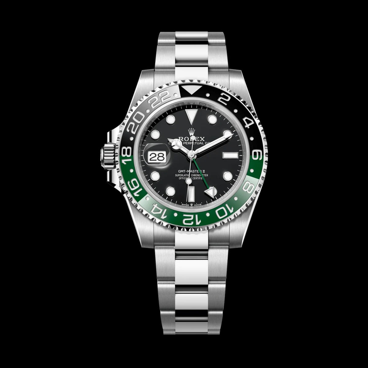 Rolex GMT-Master II 126720VTNR: Oystersteel, Black & Green Bezel, Oyster Bracelet