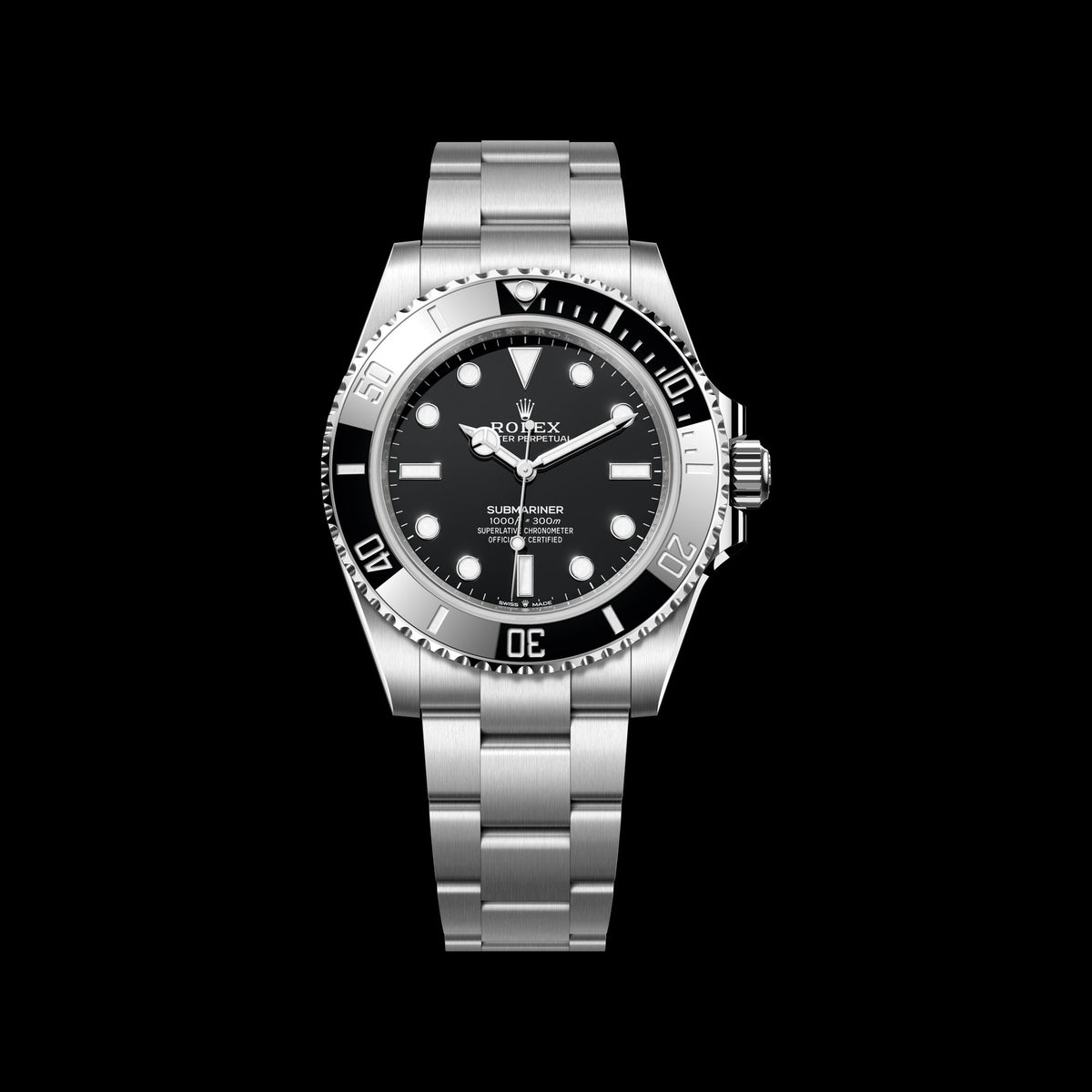 Rolex Submariner 41mm 124060-0001: Oystersteel, Black Dial, Oyster Bracelet