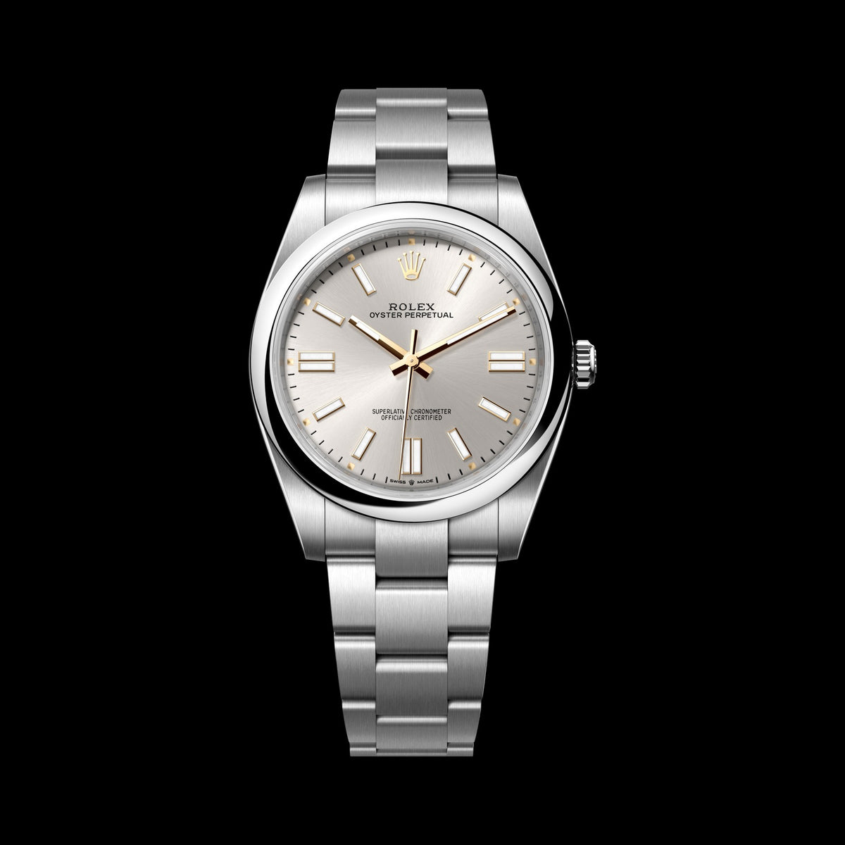 Rolex Oyster Perpetual 41mm 124300: Oystersteel, Silver Dial, Oyster Bracelet