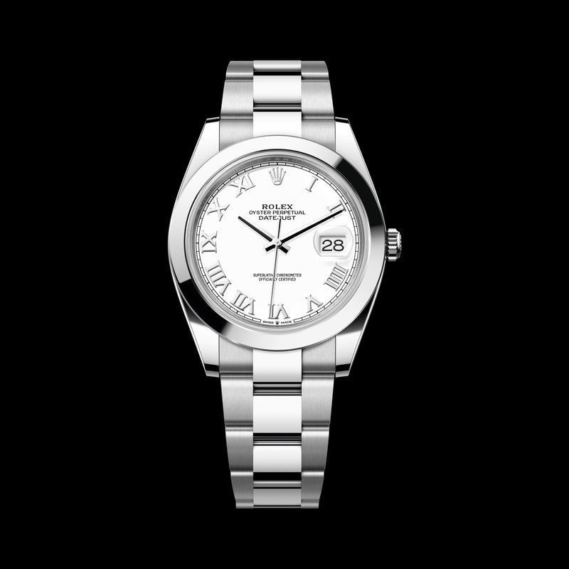 Rolex Datejust 41mm 126300-0015: Oystersteel, White Dial, Oyster Bracelet
