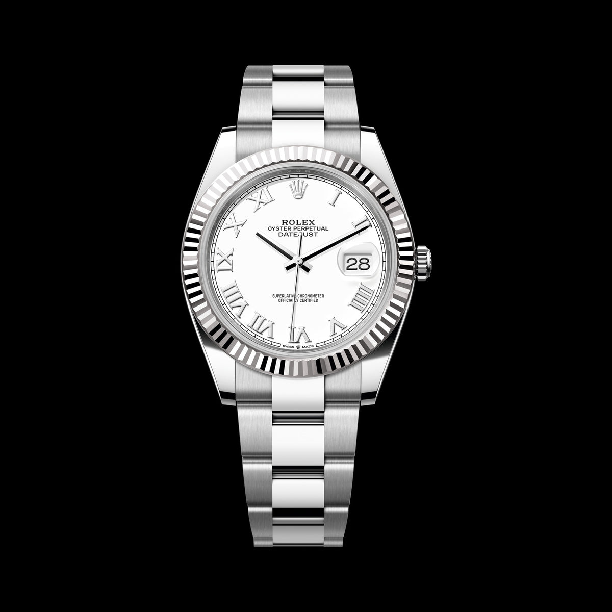 Rolex Datejust 41mm 126334-0023: Oystersteel & 18k White Gold, White Dial, Oyster Bracelet