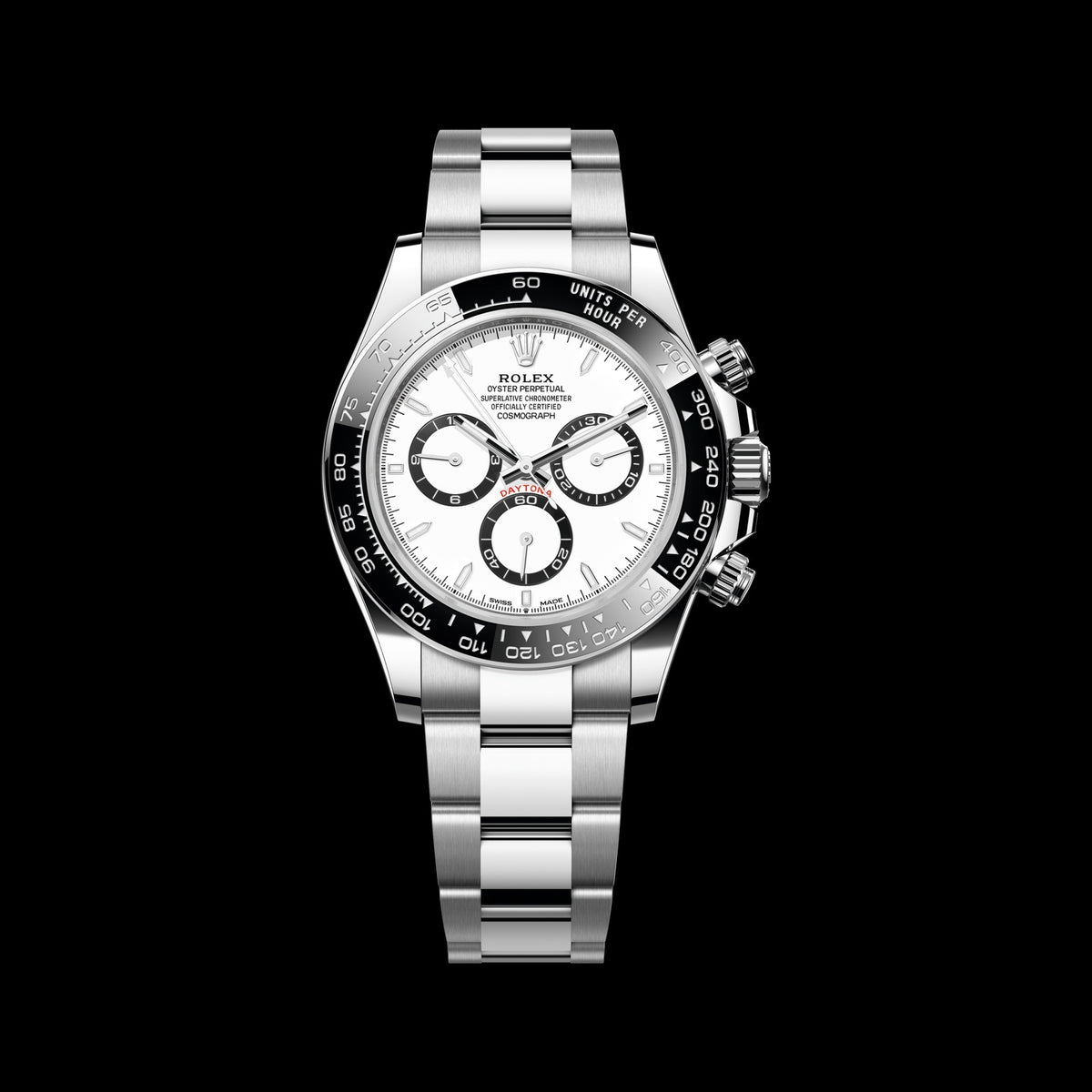 Rolex Daytona 40mm 126500LN-0001: Oystersteel, White Dial, Oyster Bracelet