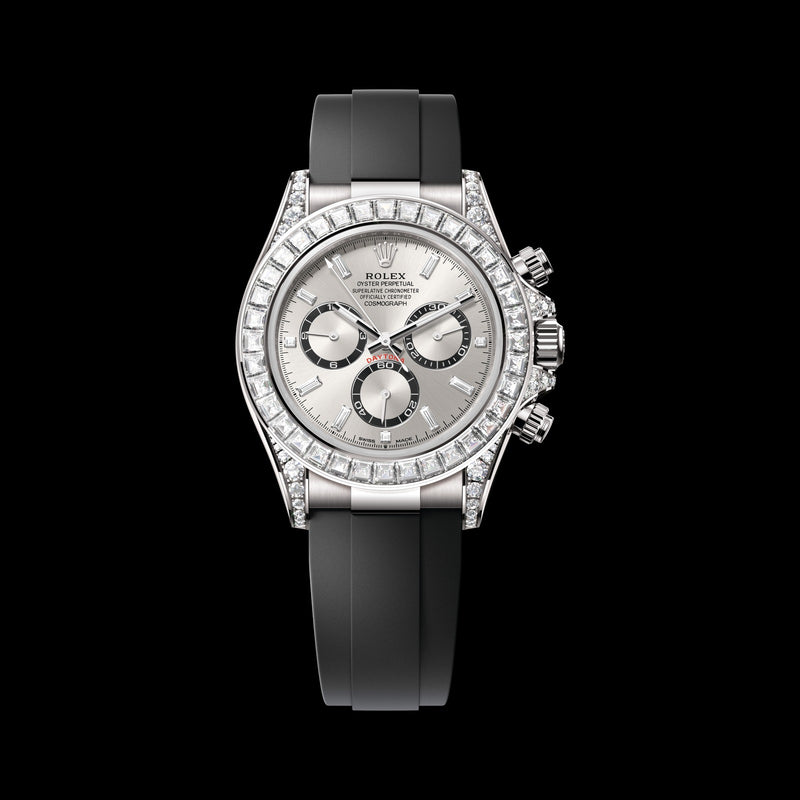 Rolex Daytona 40mm 126539TBR-0002: 18k White Gold, Silver Dial, Oysterflex Bracelet