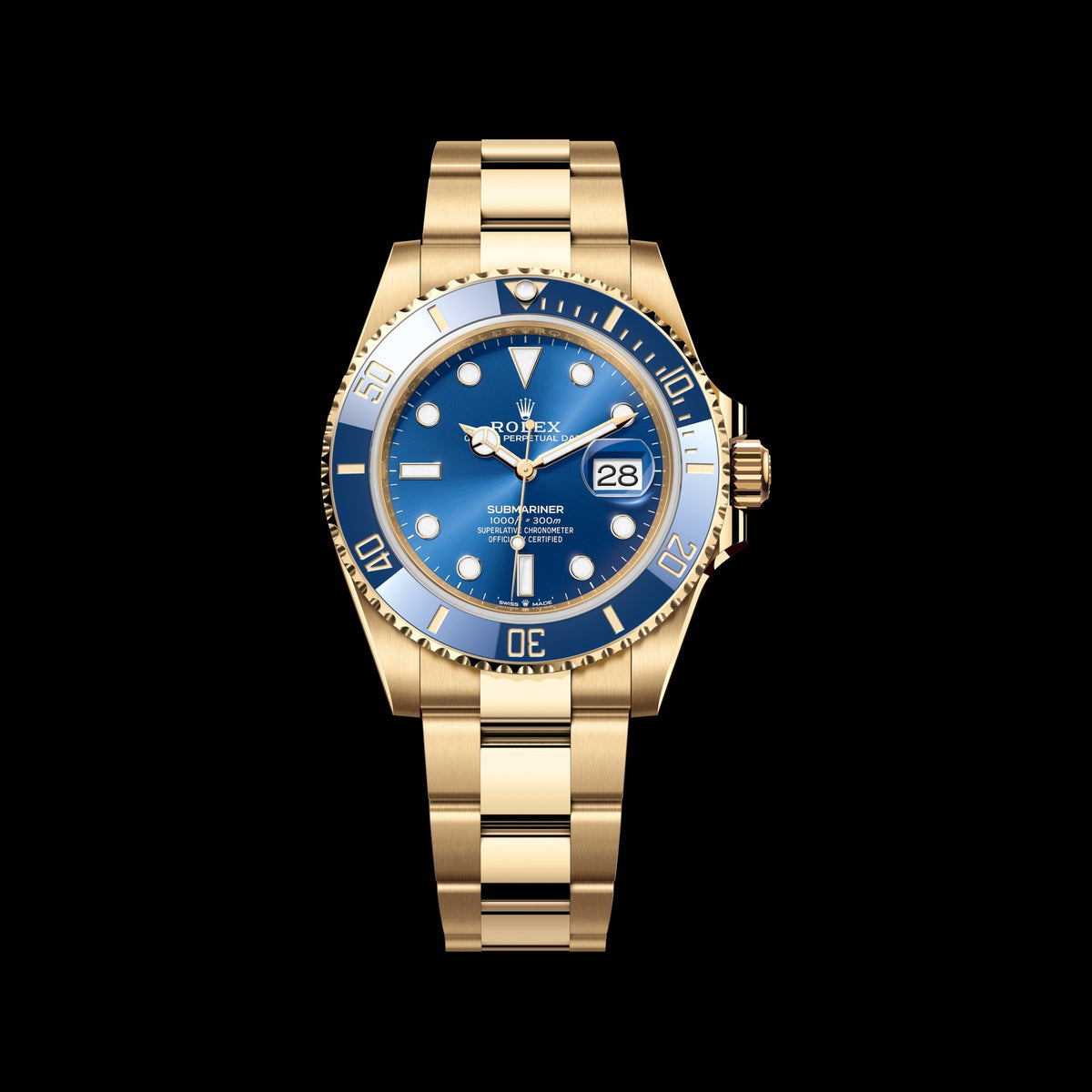 Rolex Submariner 41mm 126618LB-0002: 18k Yellow Gold, Royal Blue Dial, Oyster Bracelet