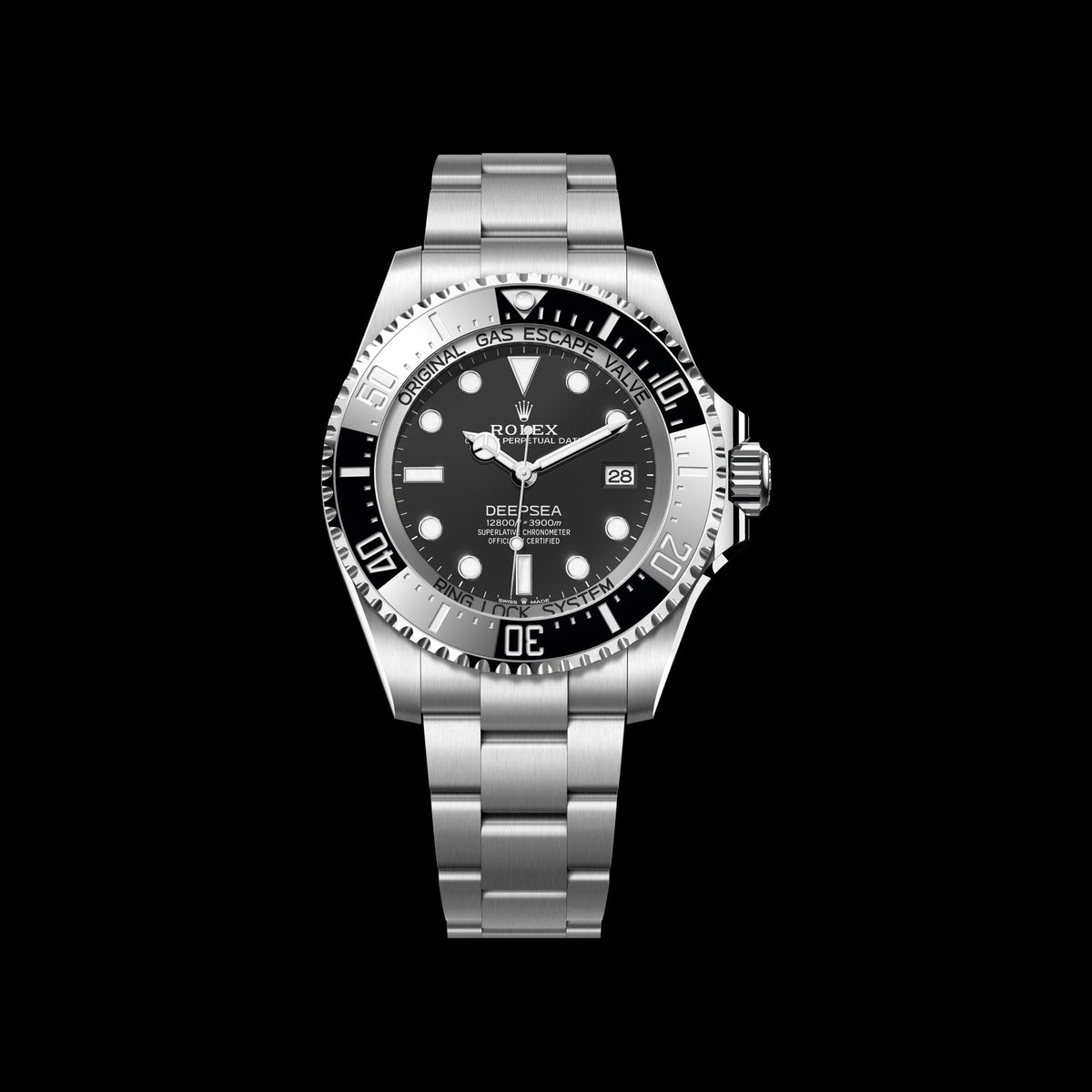 Rolex Deepsea 44mm 136660-0006: Oystersteel, Intense Black Dial, Oyster Bracelet