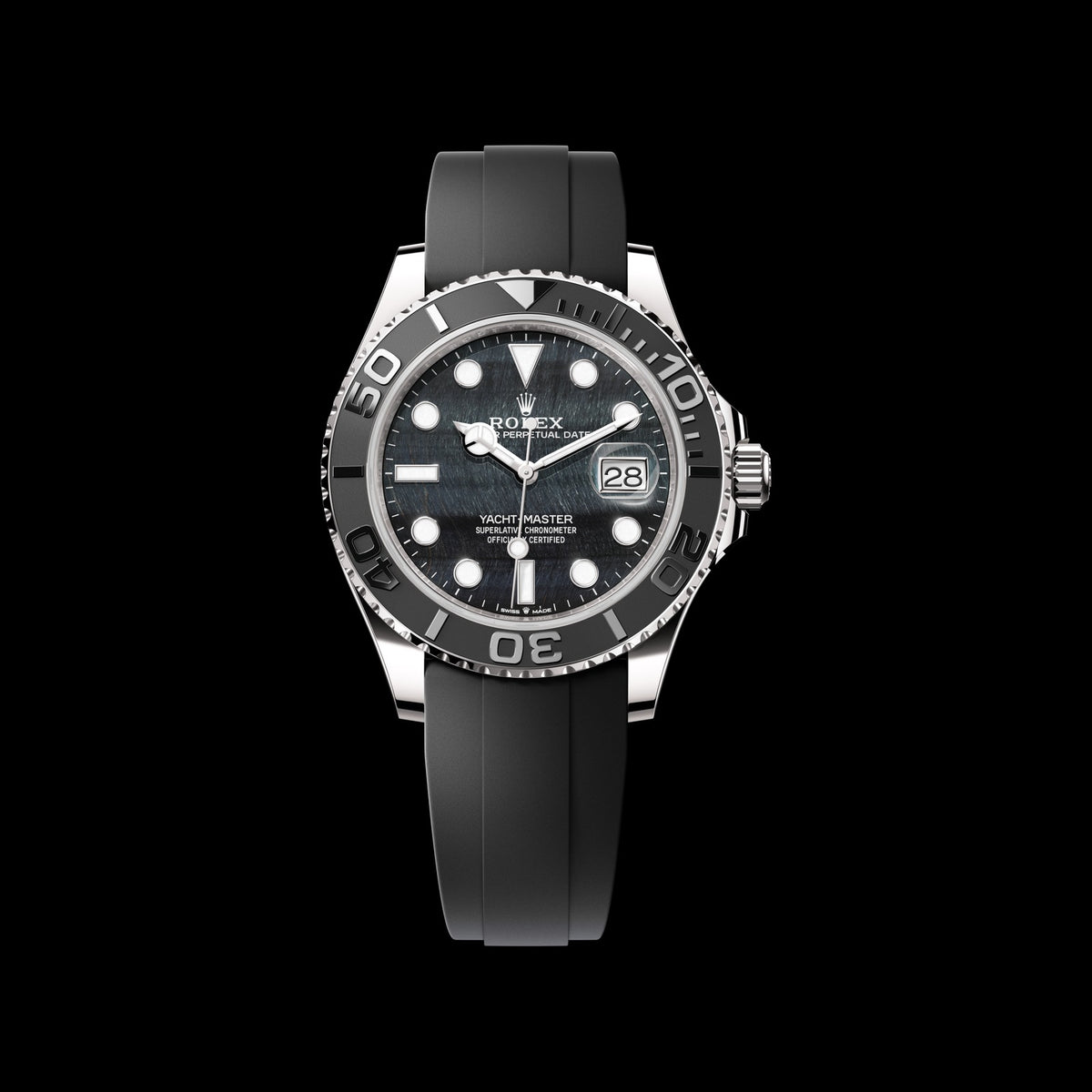Rolex Yacht-Master 42mm 226659-0004: 18k White Gold, Falcon's Eye Dial, Oysterflex Bracelet