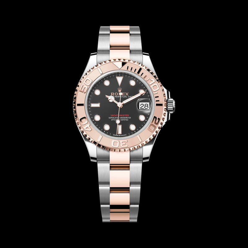 Rolex Yacht-Master 37mm 268621-0004: Oystersteel & 18k Everose Gold, Intense Black Dial, Oyster Bracelet