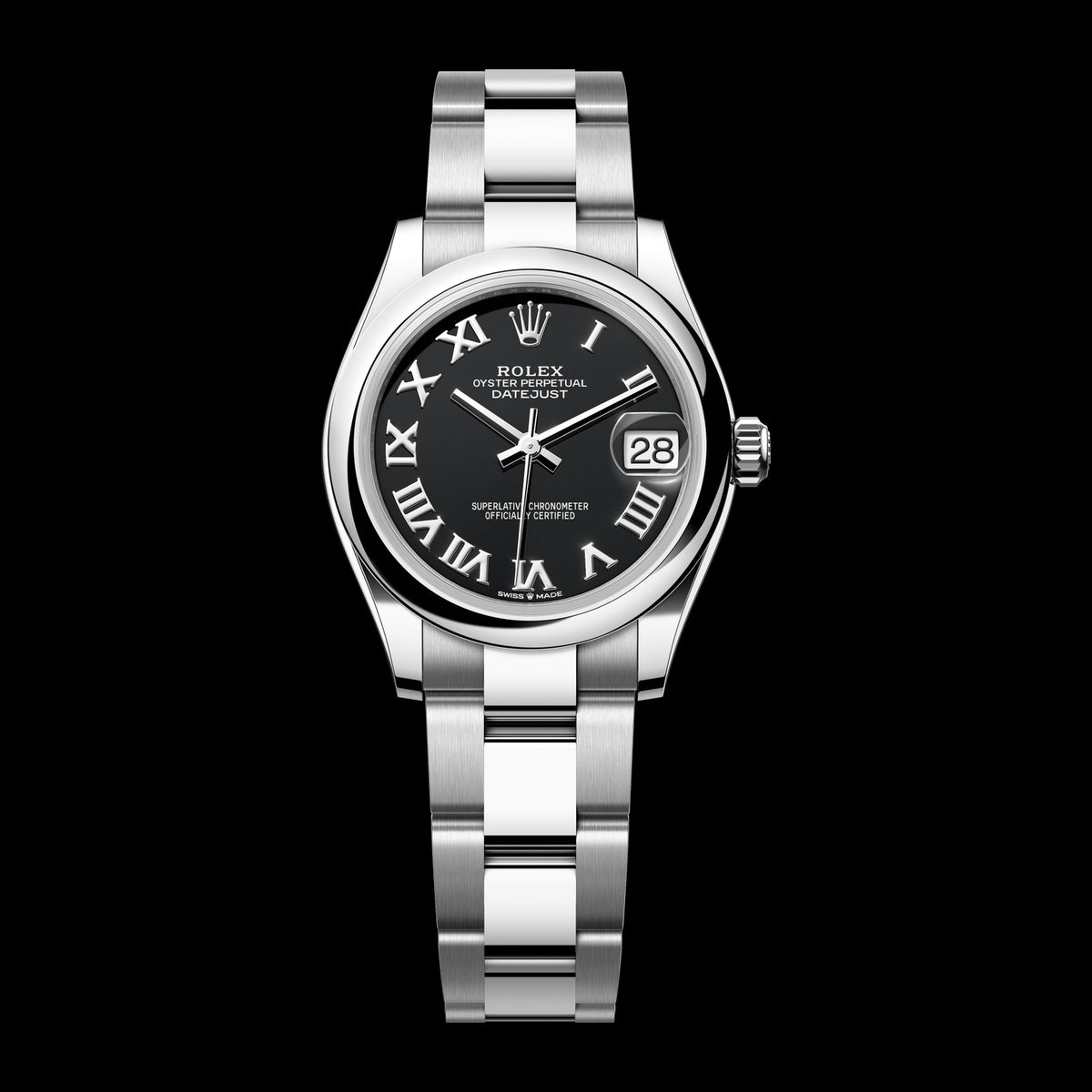 Rolex Datejust 31mm 278240-0001: Oystersteel, Bright Black Dial, Jubilee Bracelet