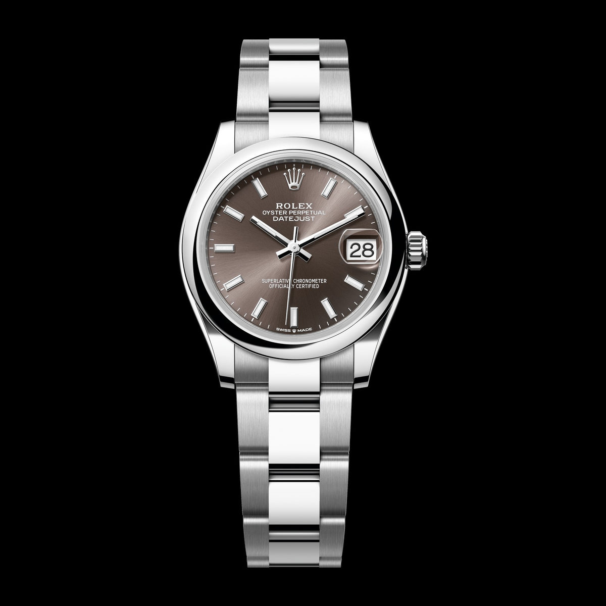 Rolex Datejust 31mm 278240-0009: Oystersteel, Dark Grey Dial, Oyster Bracelet