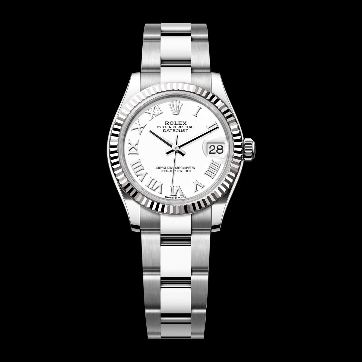 Rolex Datejust 31mm 278274-0009: Oystersteel & 18k White Gold, White Dial, Oyster Bracelet