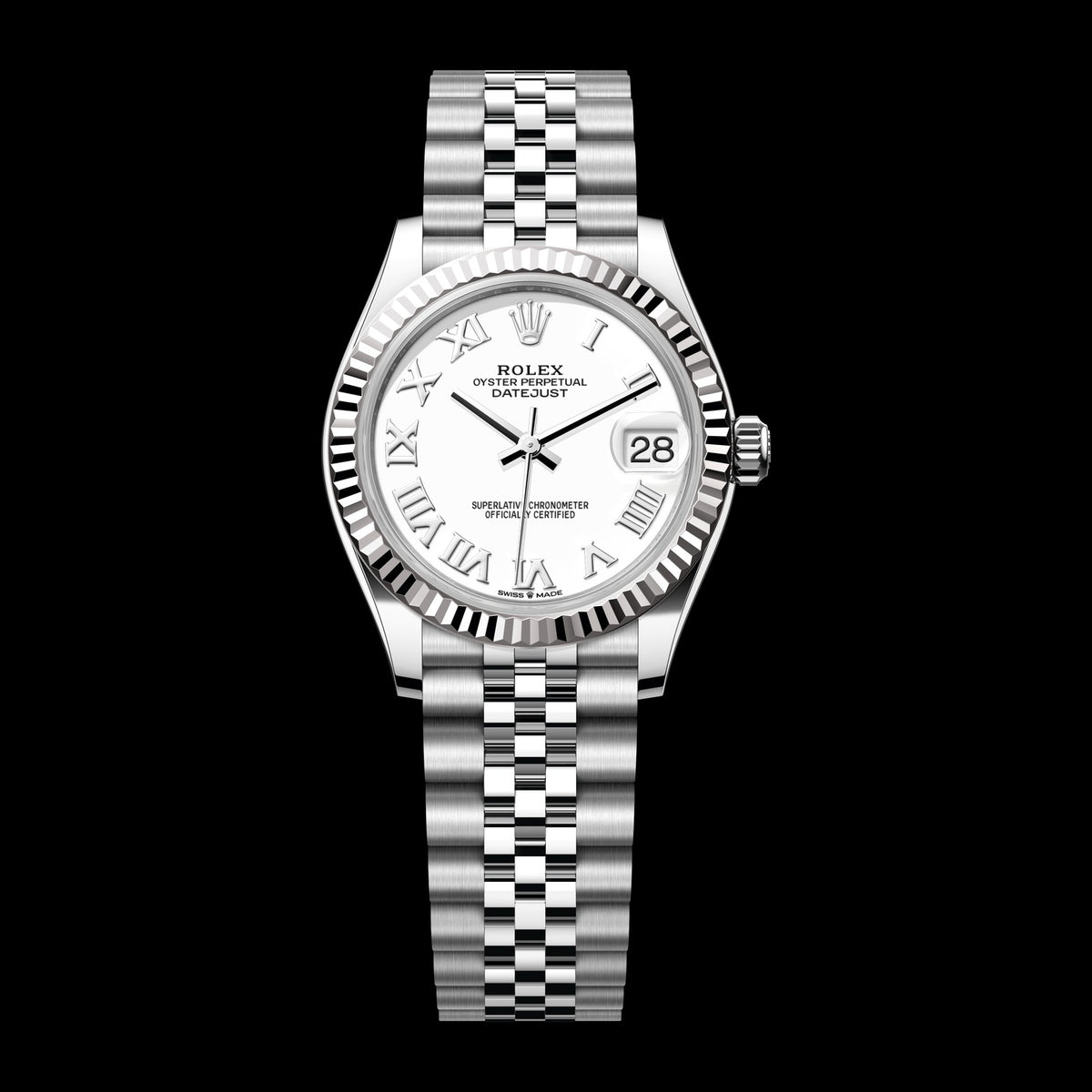 Rolex Datejust 31mm 278274-0010: Oystersteel & 18k White Gold, White Dial, Jubilee Bracelet