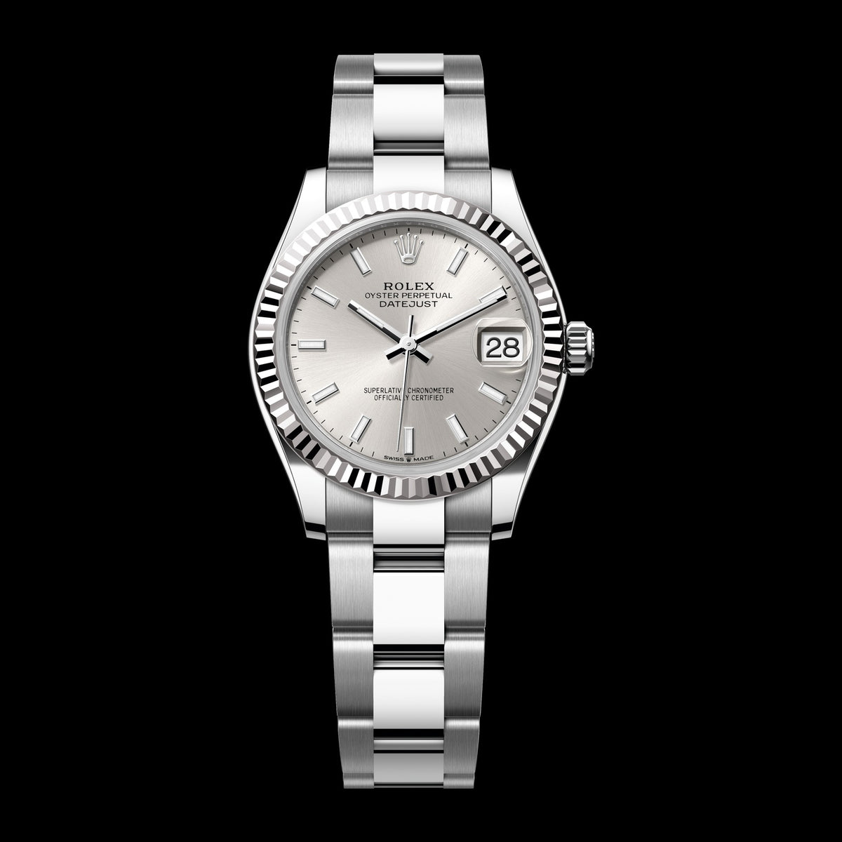 Rolex Datejust 31mm 278274-0011: Oystersteel & 18k White Gold, Silver Dial, Oyster Bracelet