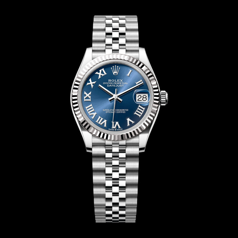 Rolex Datejust 31mm 278274-0034: Oystersteel & 18k White Gold, Bright Blue Dial, Jubilee Bracelet