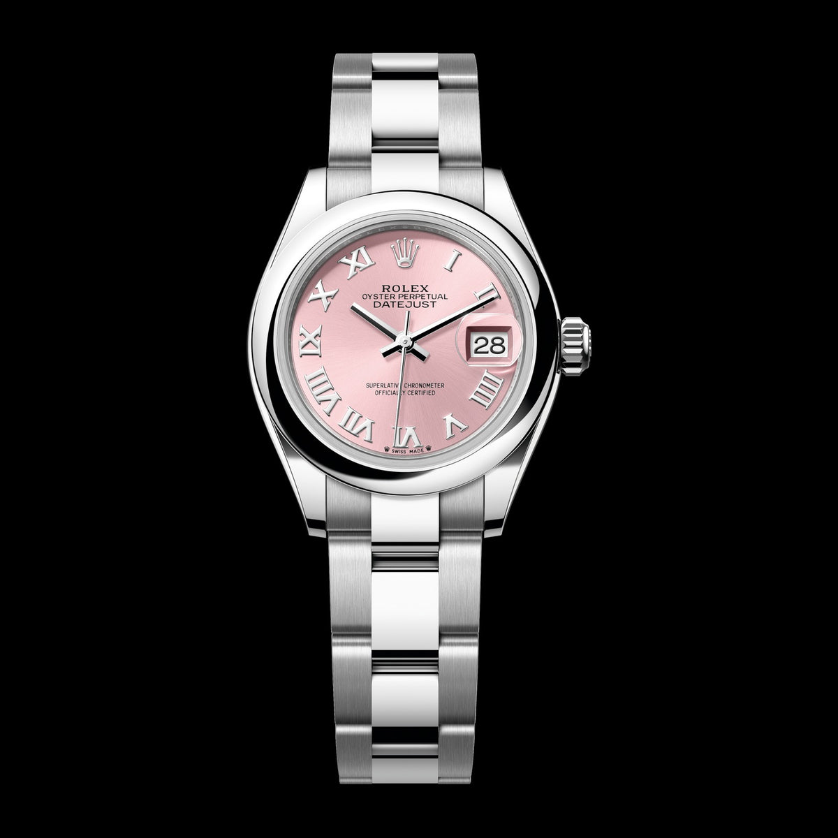 Rolex Lady-Datejust 28mm 279160-0014: Oystersteel, Pink Dial, Oyster Bracelet