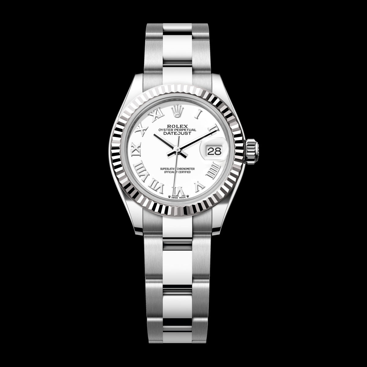 Rolex Lady-Datejust 28mm 279174-0020: Oystersteel & 18k White Gold, White Dial, Oyster Bracelet