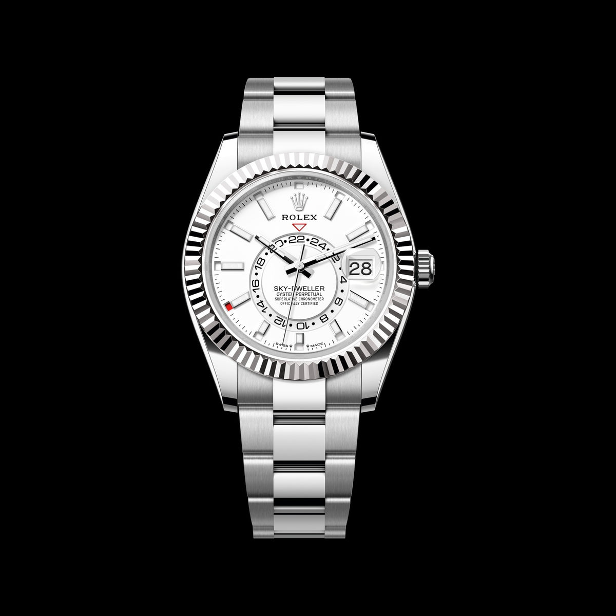 Rolex Sky-Dweller 42mm 336934-0003: Oystersteel, Intense White Dial, Oyster Bracelet