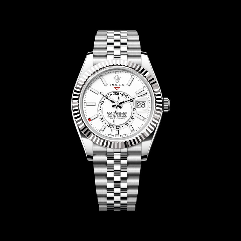 Rolex Sky-Dweller 42mm 336934-0004: Oystersteel & 18k Yellow Gold, Intense White Dial, Jubilee Bracelet