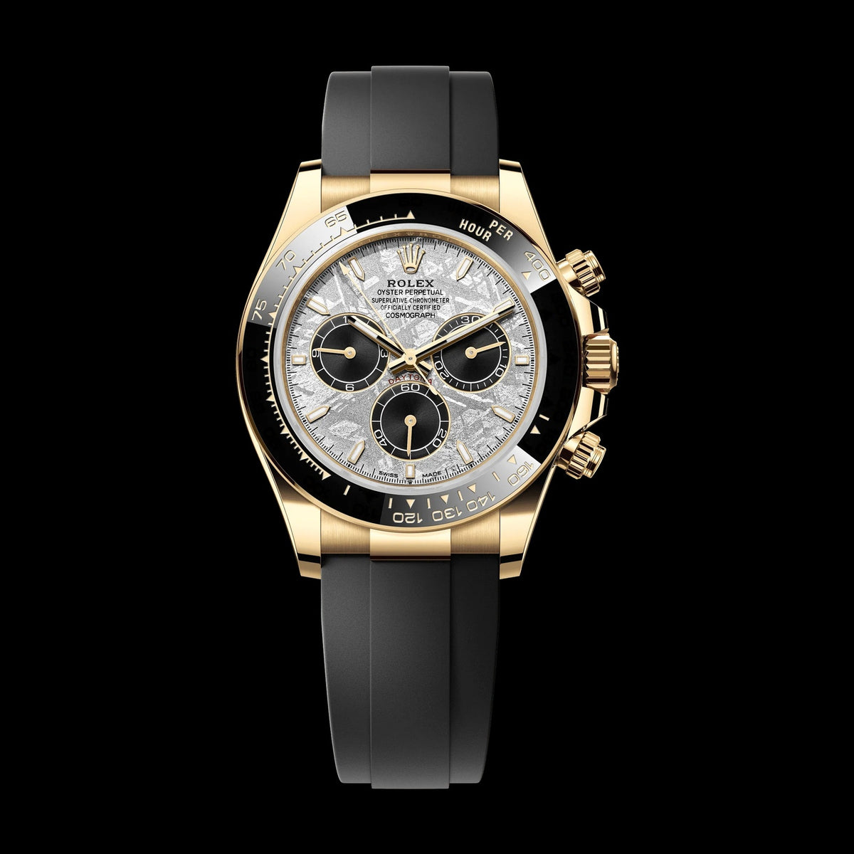 Rolex Cosmograph Daytona 40mm Meteorite and Black Dial Yellow Gold 126518LN