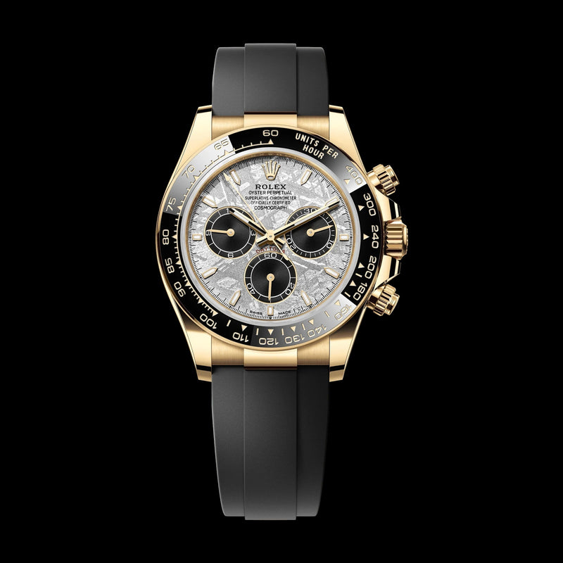 Rolex Cosmograph Daytona 40mm Meteorite and Black Dial Yellow Gold 126518LN
