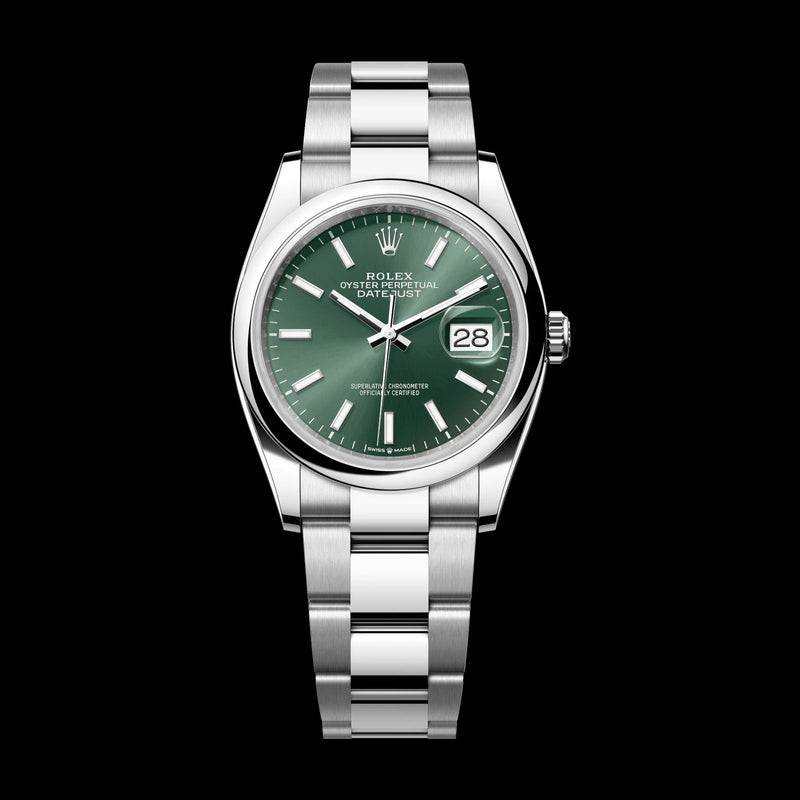 Rolex Datejust 36mm Mint Green Dial Oystersteel Oyster Bracelet 126200-0024