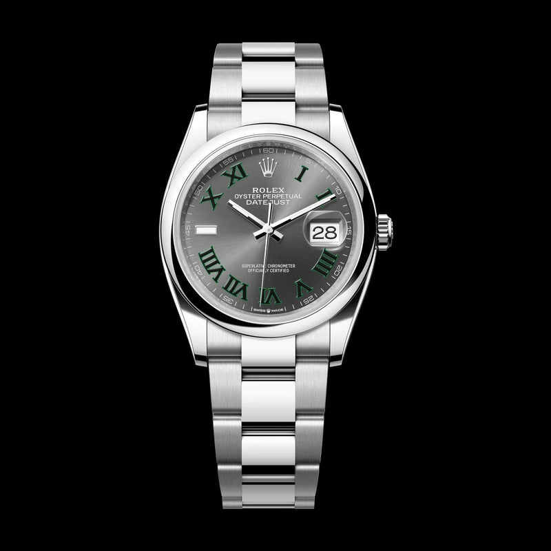 Rolex Datejust 36mm Wimbledon Dial Oystersteel Oyster Bracelet 126200-0018