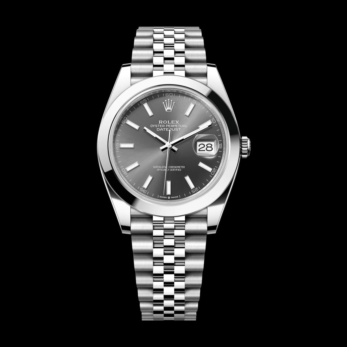 Rolex Datejust 41 mm Slate Dial Oystersteel Jubilee Bracelet 126300-0008