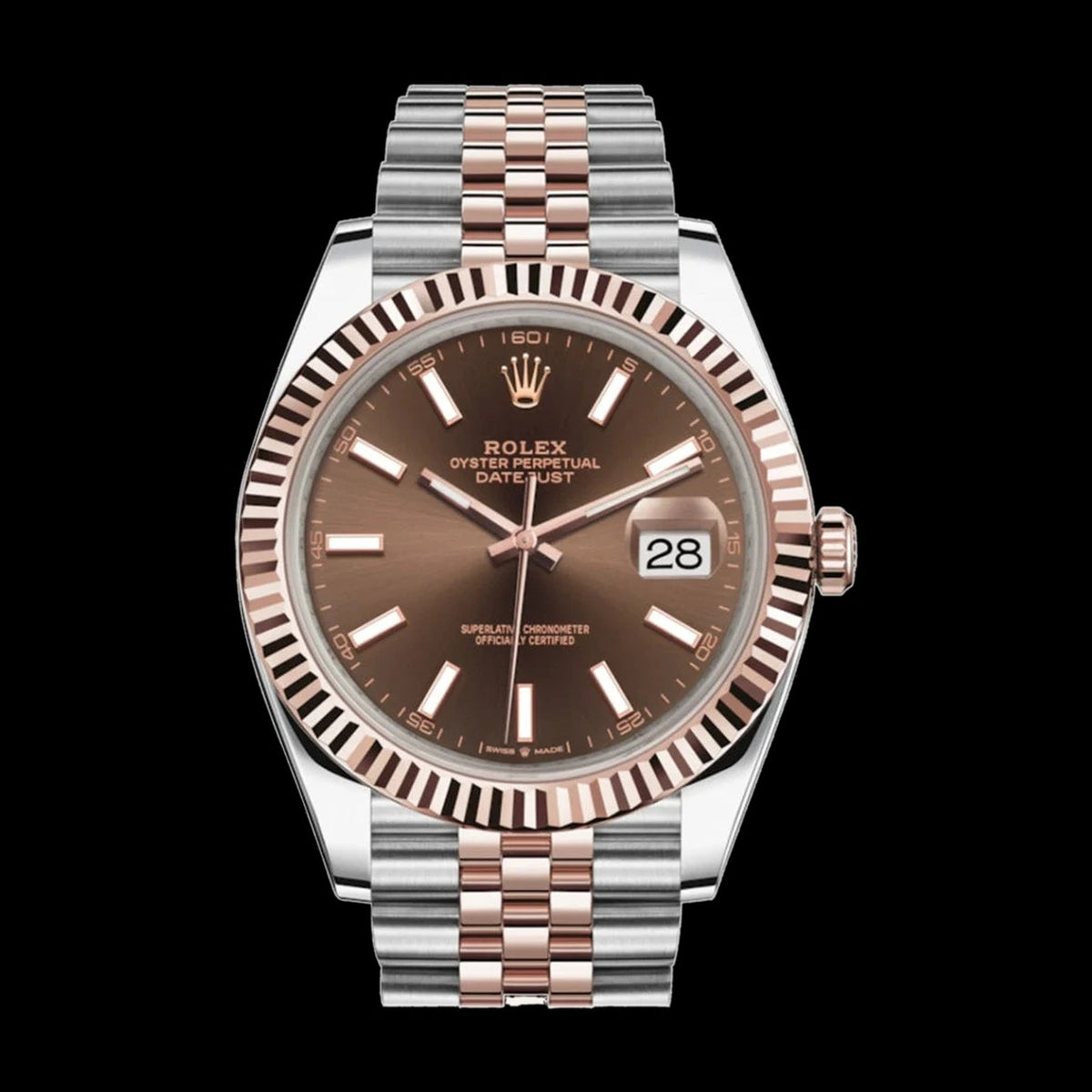 Rolex Datejust 41mm Chocolate Dial Stainless Steel & Everose Gold 126331-0002