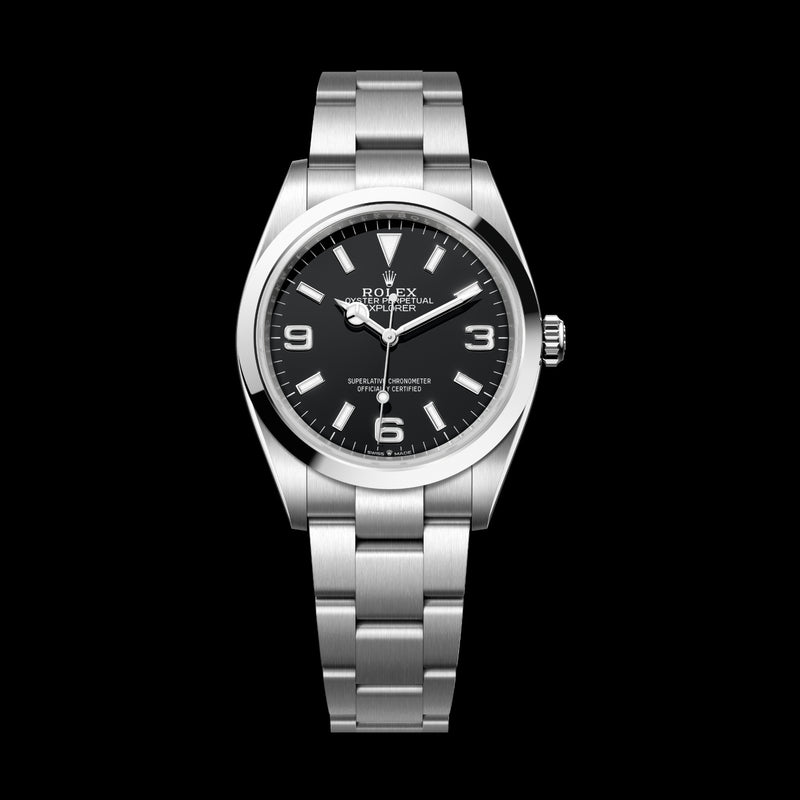 Rolex Explorer 36 124270-0001 Oystersteel Black Dial Oyster Bracelet