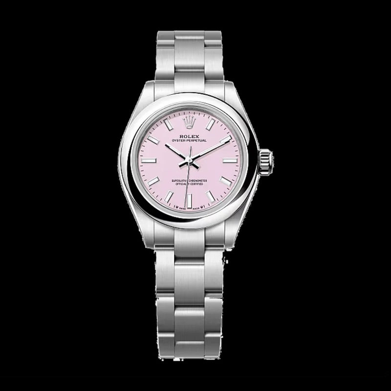 Rolex Oyster Perpetual 28 mm Candy Pink Dial Oystersteel Oyster Bracelet 276200-0004