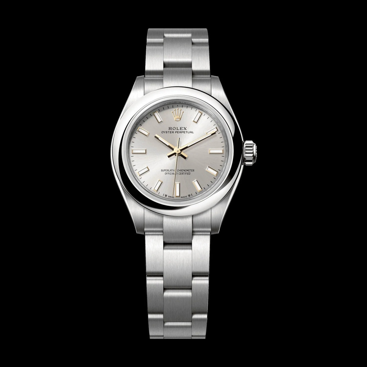 Rolex Oyster Perpetual 28 mm Silver Dial Oystersteel Oyster Bracelet 276200-0001