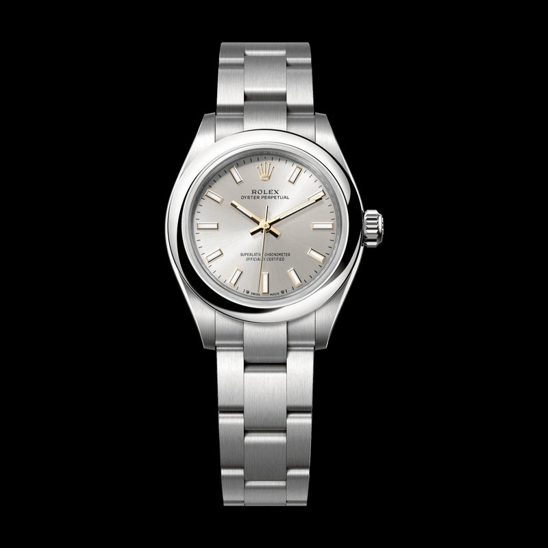 Rolex Oyster Perpetual 28 mm Silver Dial Oystersteel Oyster Bracelet 276200-0001