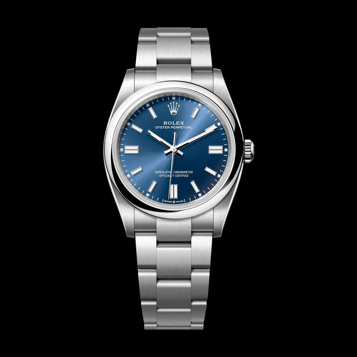 2025 Rolex Oyster Perpetual 36 mm Bright Blue Dial Oystersteel Oyster Bracelet 126000-0003