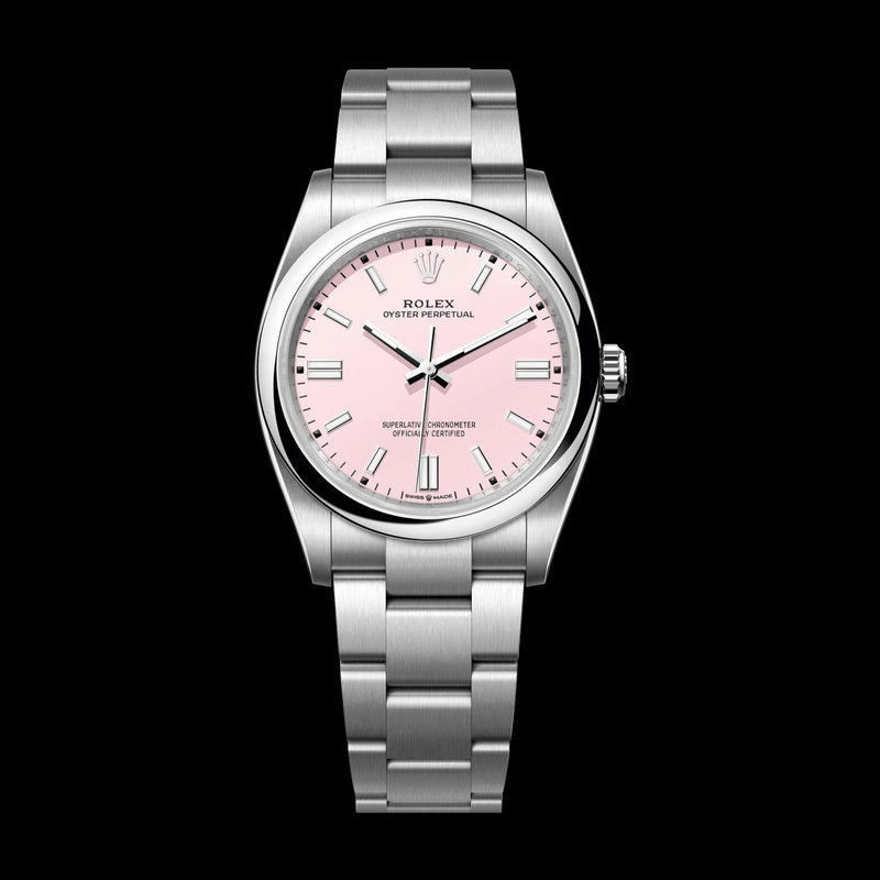 Rolex Oyster Perpetual 36 mm Candy Pink Dial Oystersteel Oyster Bracelet 126000-0008