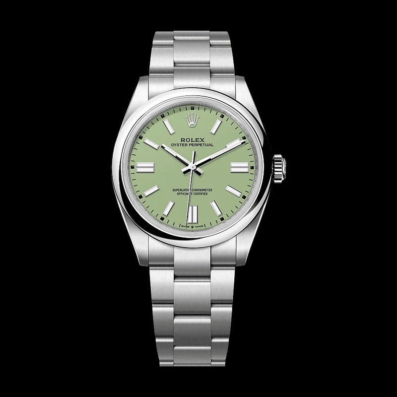 Rolex Oyster Perpetual 41mm Pistachio-Green Dial Oystersteel 134300