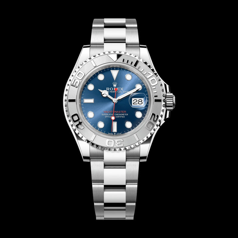 Rolex Yacht-Master 40 mm Bright Blue Dial Oystersteel and Platinum Oyster Bracelet 126622-0002