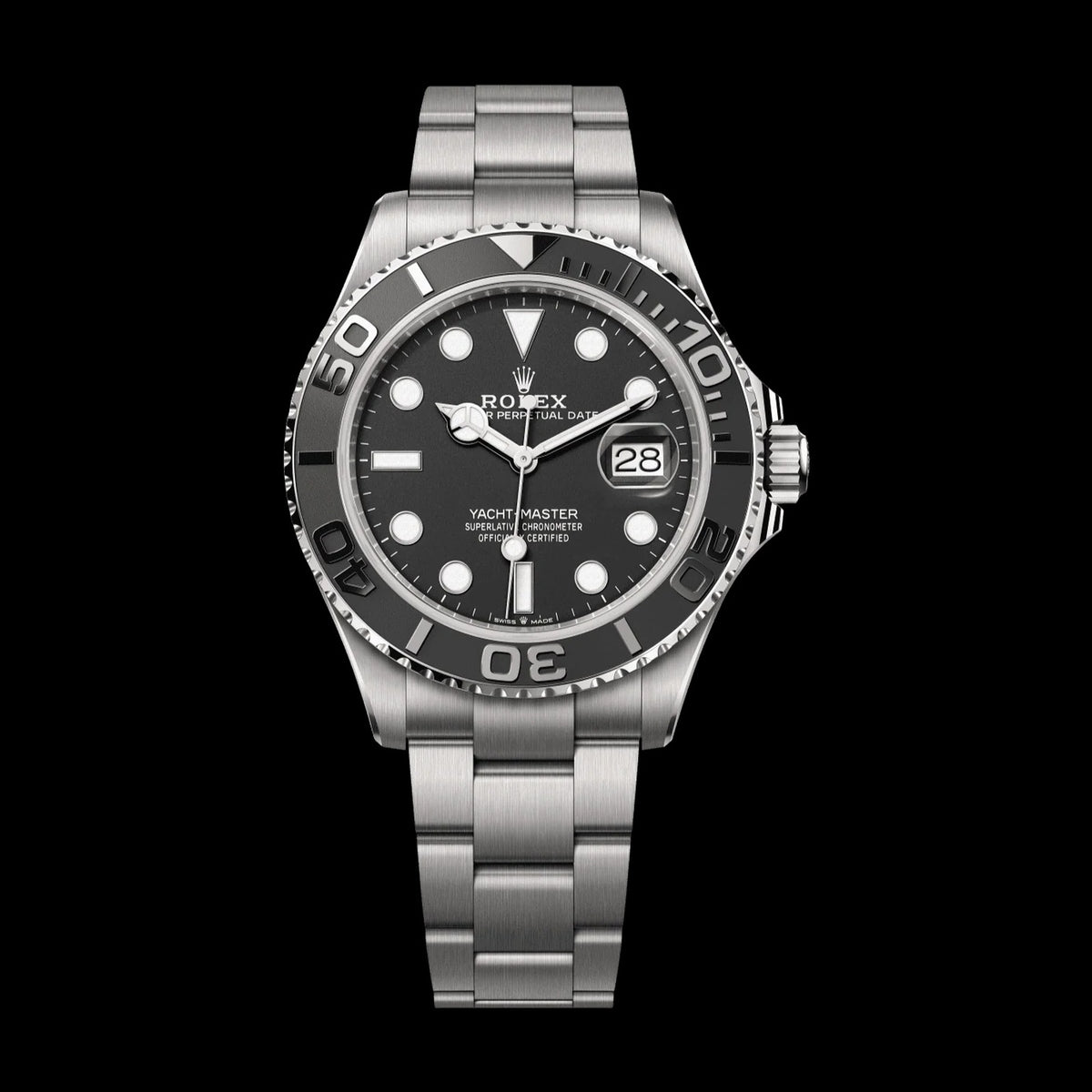 Rolex Yacht-Master 42 mm Intense Black Dial RLX Titanium Oyster Bracelet 226627-0001