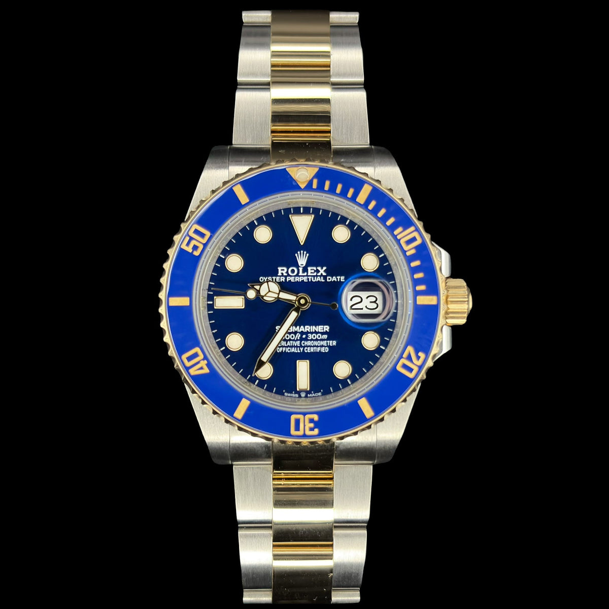 Pre-Owned Rolex Submariner Date 116613LB, Two-Tone, Blue Dial