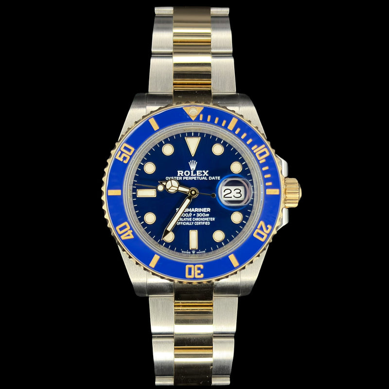 Pre-Owned Rolex Submariner Date 116613LB, Two-Tone, Blue Dial
