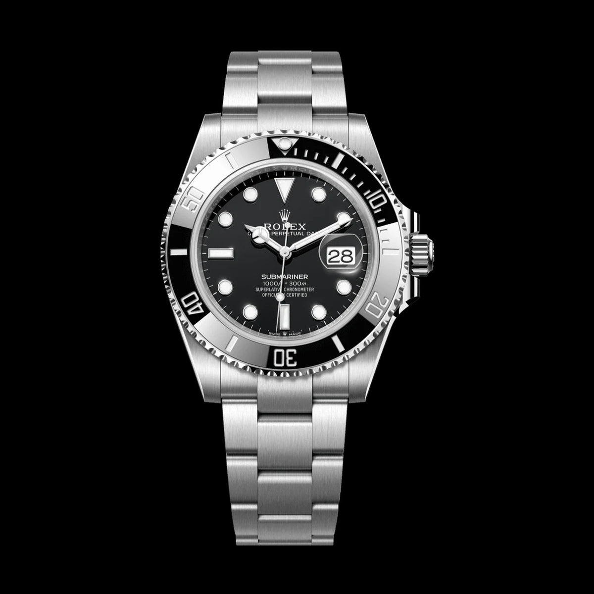 Rolex Submariner Date 126610LN: Oystersteel, Black Dial