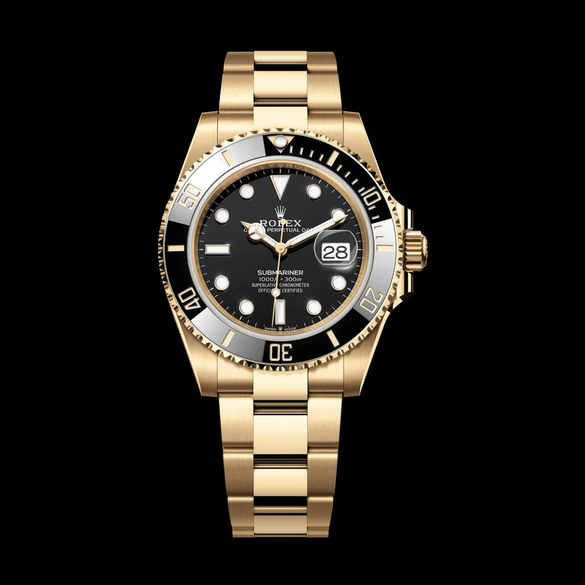 Rolex Submariner Date 126618LN: 18k Yellow Gold, Black Dial, Oyster Bracelet