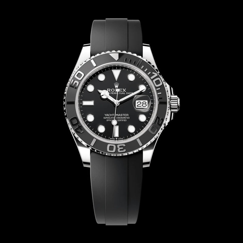 Rolex Yacht-Master 42 226659: 18k White Gold, Black Dial, Oysterflex Bracelet